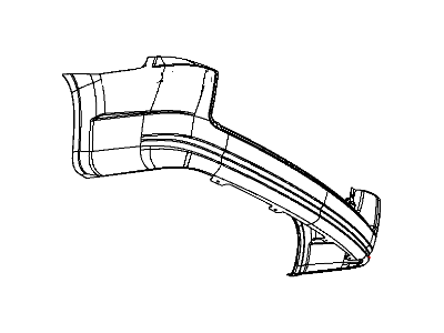 2008 Dodge Grand Caravan Bumper - 1AE62TZZAB