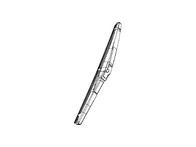 Mopar 68197131AA Wiper Blade, Rear