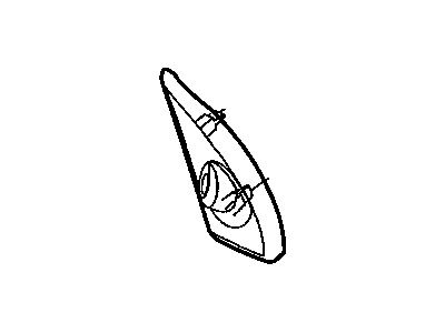 Dodge QA53XDVAF BEZEL Front Door Mirror