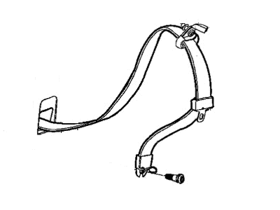 2004 Chrysler 300M Seat Belt - SG631D2AM