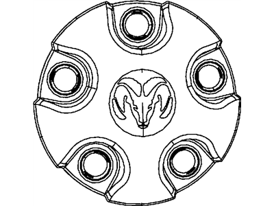 Ram 5HC16S4AAC CAP Wheel Center Argent