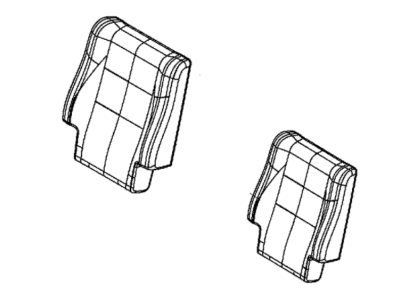 Dodge 6VK24JRRAA COVER Rear Seat Back 2nd Row