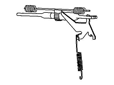 Chrysler 5096248AA LEVER Rear Wheel Brake Adjust