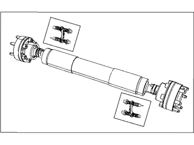 Dodge 5038553AD SHAFT Drive Front
