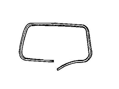 Jeep 55363160AB WEATHERSTRIP Liftgate Glass