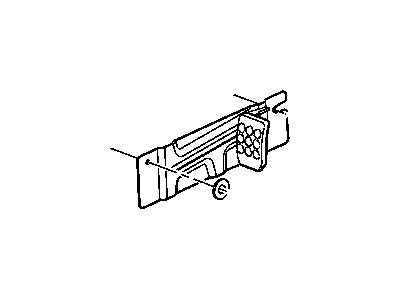 Dodge 4865929AF FOOTREST