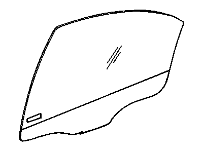 Dodge 5008116AA GLASS Rear Door