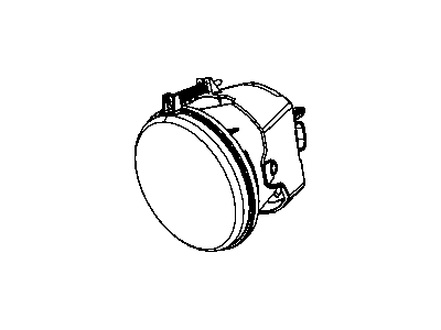 Mopar 5182023AA Fog Lamp Assembly, Front