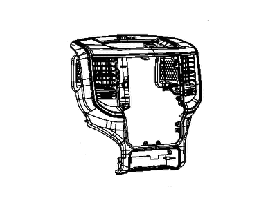 Ram 6EZ155X9AE BEZEL Instrument Panel Center