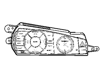 Chrysler 4685904AC SWITCH POD Instrument Panel Includes Clock