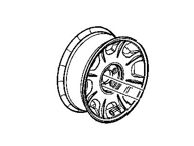 Dodge 4782489AA WHEEL Aluminum