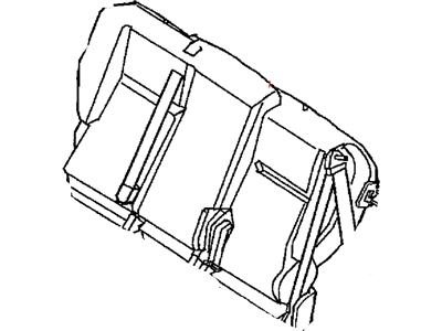 Chrysler 1CC571FLAA COVER Rear Seat Back