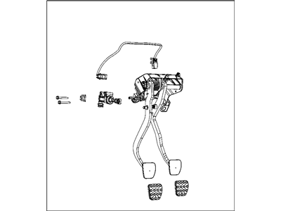 Dodge 68069670AB PEDAL ASSEMBLY Non Adjustable
