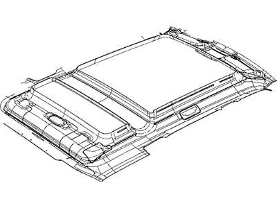 Jeep 1LB22DW1AA HEADLINER With [GWH] Sky Slider Full Open Roof