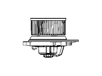 Mopar 4885612AB Motor Blower With Wheel