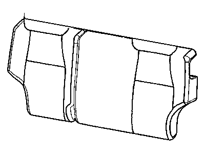 Jeep 1JH181DVAA COVER Rear Seat Back 40%