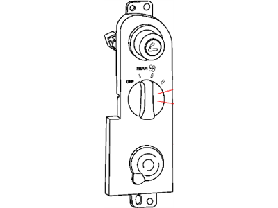 Mopar 55055463 Control A/C And Heater Rear
