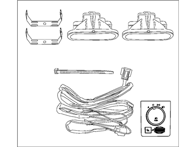 Ram 82211694AC LIGHT KIT Fog-Complete