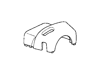 Jeep Wrangler Steering Column Cover - 5FV74LAZAC