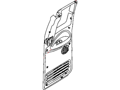 Dodge 5EV55LAZAC PANEL Rear Door Trim