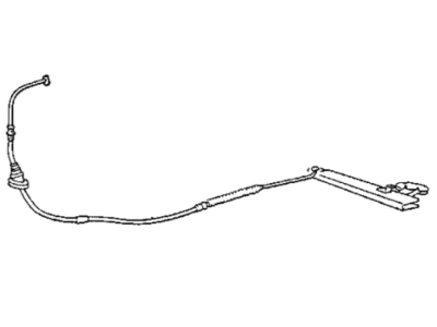 1989 Dodge Ram 50 Parking Brake Cable - MB256863
