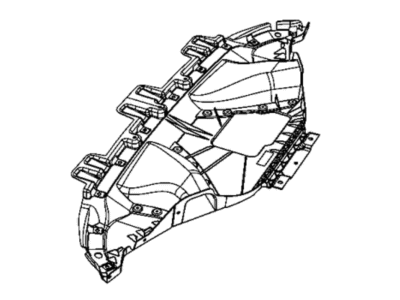 Dodge 68308842AE BELLY PAN Front