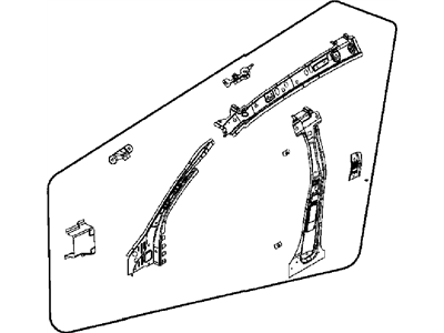 Dodge 5183894AA REINFORCEMENT PACKAGE Bode Side Aperture Front C-Frame