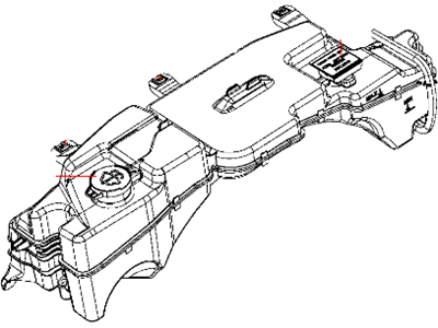 Jeep 68024572AA BOTTLE Coolant Reserve & Washer Fluid