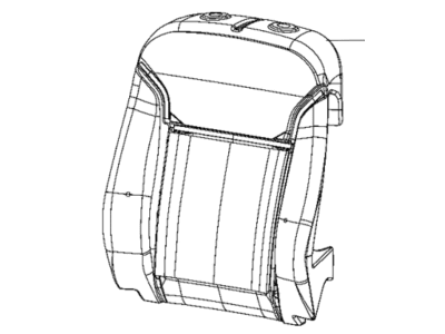 Dodge 5YB49DX9AA COVER Front Seat Back