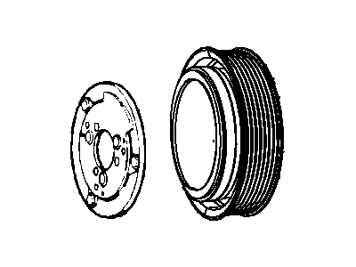 Ram 68087441AA PULLEY HUB KIT A/C Compressor