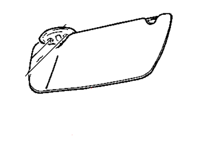 Dodge ZC361D1AA VISOR