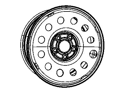 Jeep 52124455AB WHEEL Steel