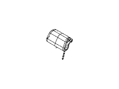 Dodge 1UP67DX9AB HEADREST Second Row Center