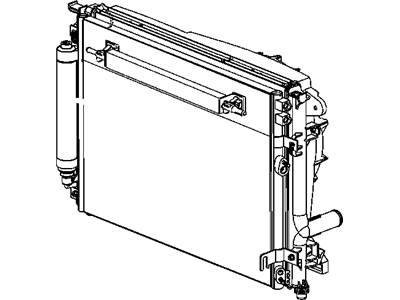 Mopar 5137693AB Cooler Condenser & Transmission Cooler w/ Drier