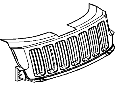 2012 Jeep Grand Cherokee Grille - 1ZW79AXRAA