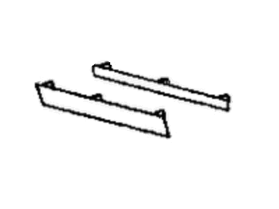 Mopar HM26SJ3 Side Molding, Dark Gray Green, Front