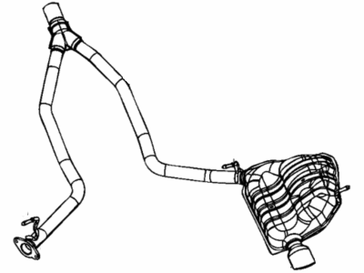 Jeep Grand Cherokee Muffler - 68194390AB