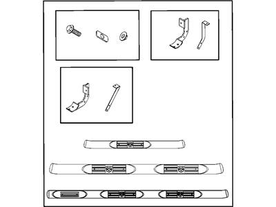 Mopar 82208969AD Step Kit Tubular Side