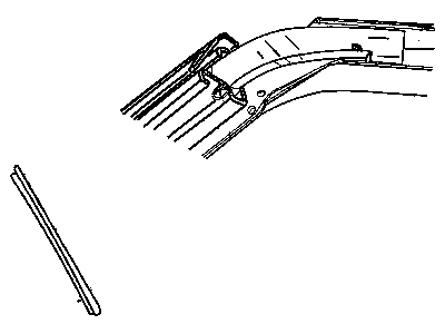 Chrysler 4724329AC RETAINER Weatherstrip