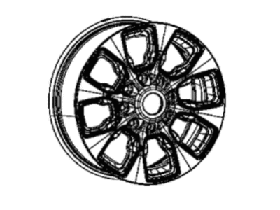 Ram 7BH12DX8AA WHEEL Aluminum Includes Three Color Insert Bezels With Screws. Bezels Not Serviced Separate.