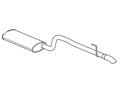 2004 Jeep Grand Cherokee Muffler - E0021426AA