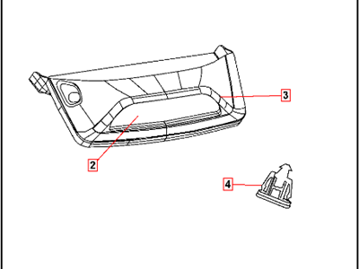 Dodge Caliber Spoiler - 82209608AD