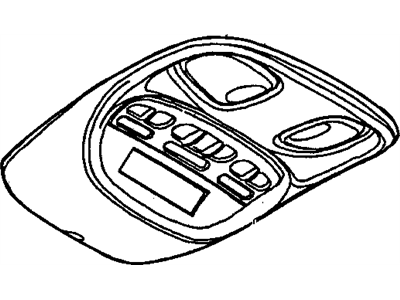 Dodge 1AU40BD1AA HOUSING Overhead Console