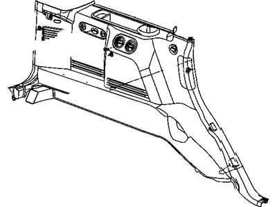 Jeep 1HQ381D1AA PANEL Quarter Trim