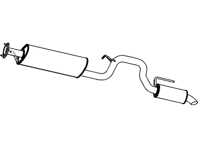 2009 Dodge Nitro Muffler - 52129437AF