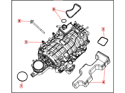 Chrysler 68048074AB MANIFOLD KIT Intake