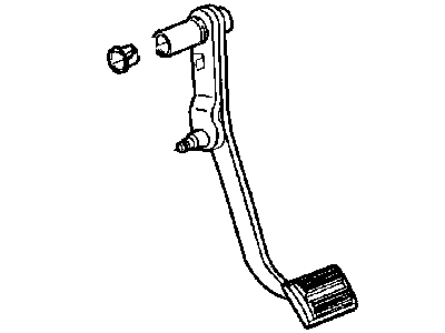 Ram 52009837AF PEDAL AND PAD Brake