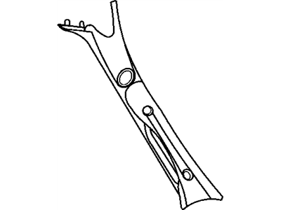 Mopar ZL39BD1AA Molding A Pillar
