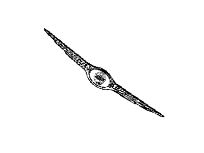 Mopar 4805157 Medallion, Gold, Front