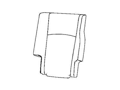 Dodge 5VS07DW1AA COVER Rear Seat Back